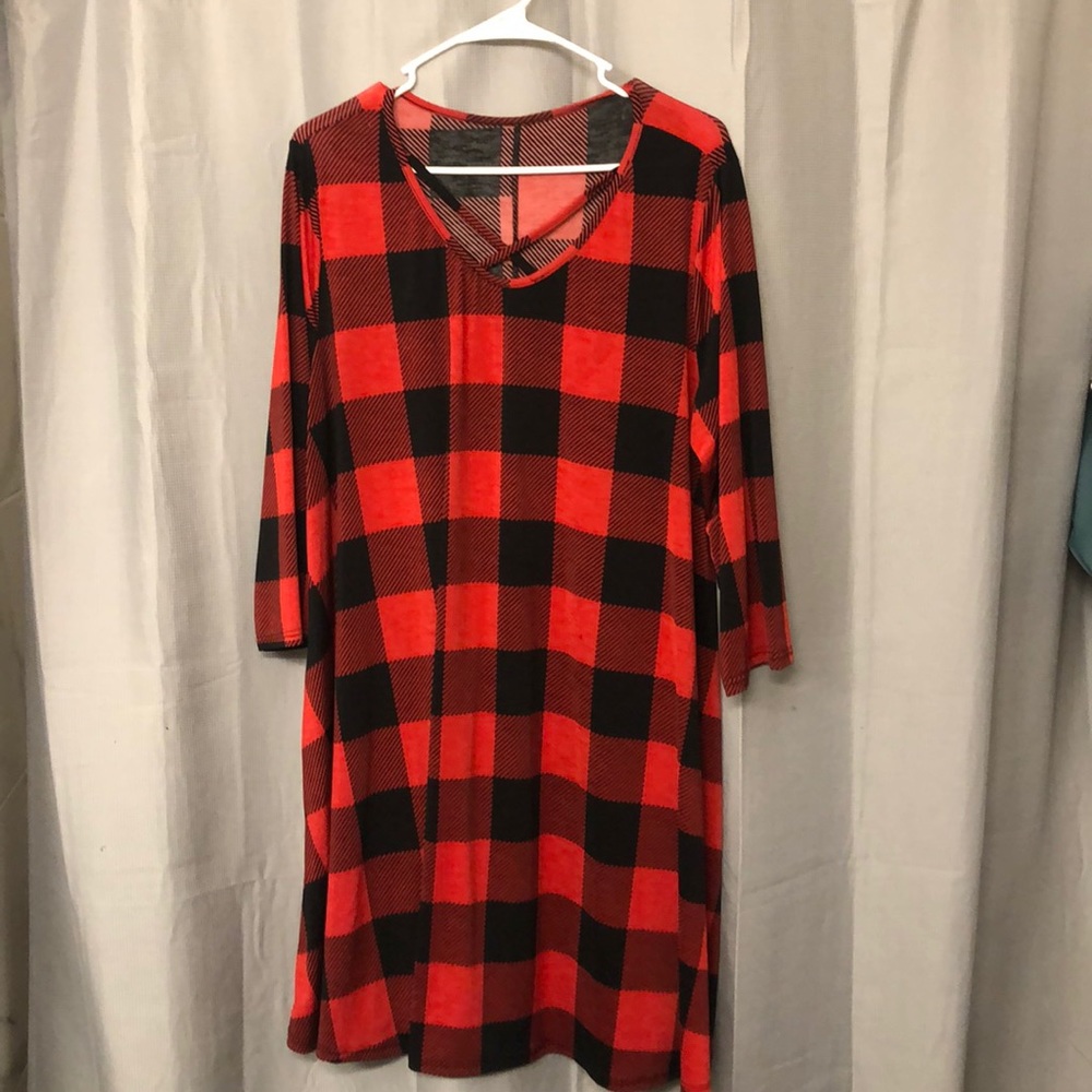 Swing dress 3/4 sleeves